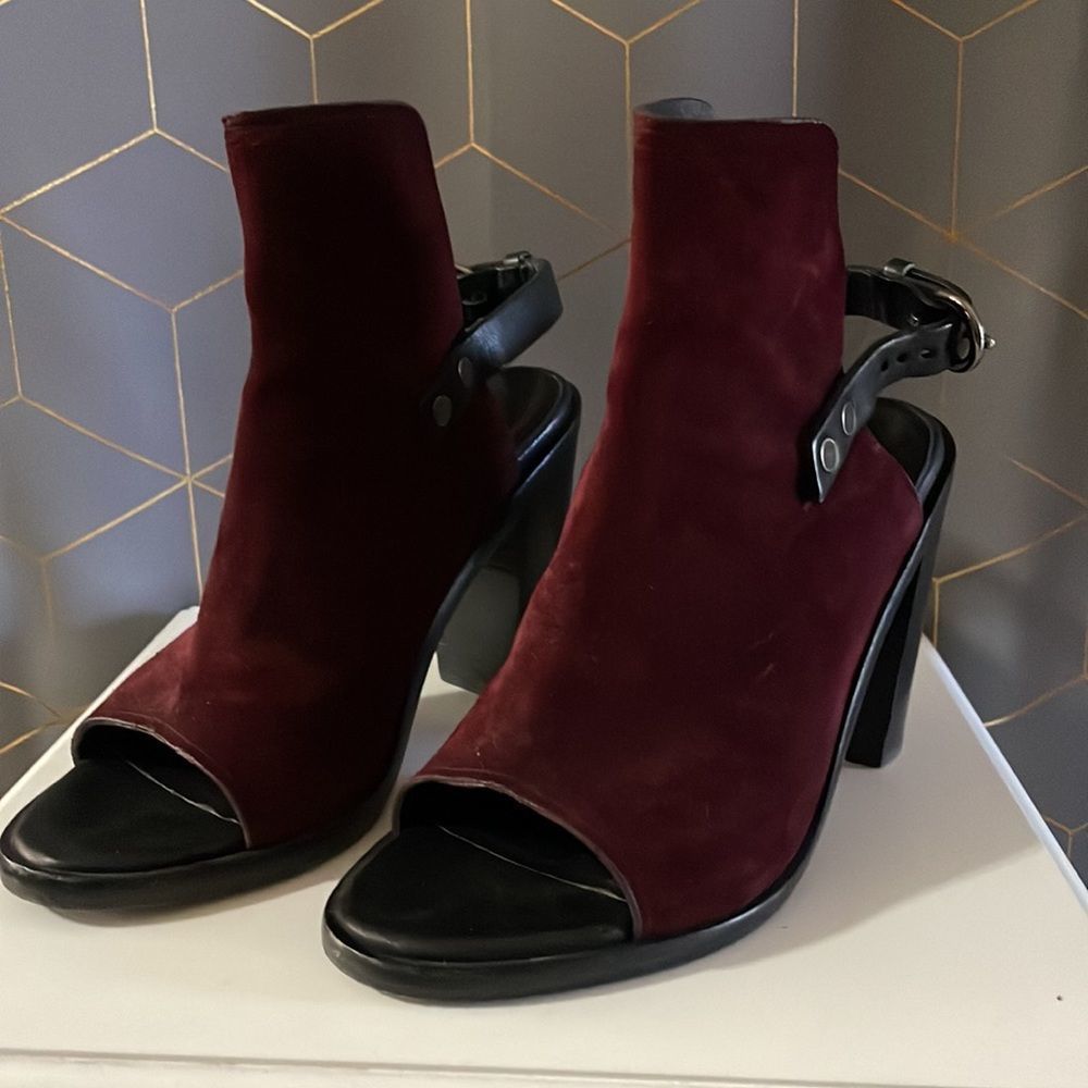 Rag & Bone Suede Wyatt Bootie Open Toe Sandals - image 2